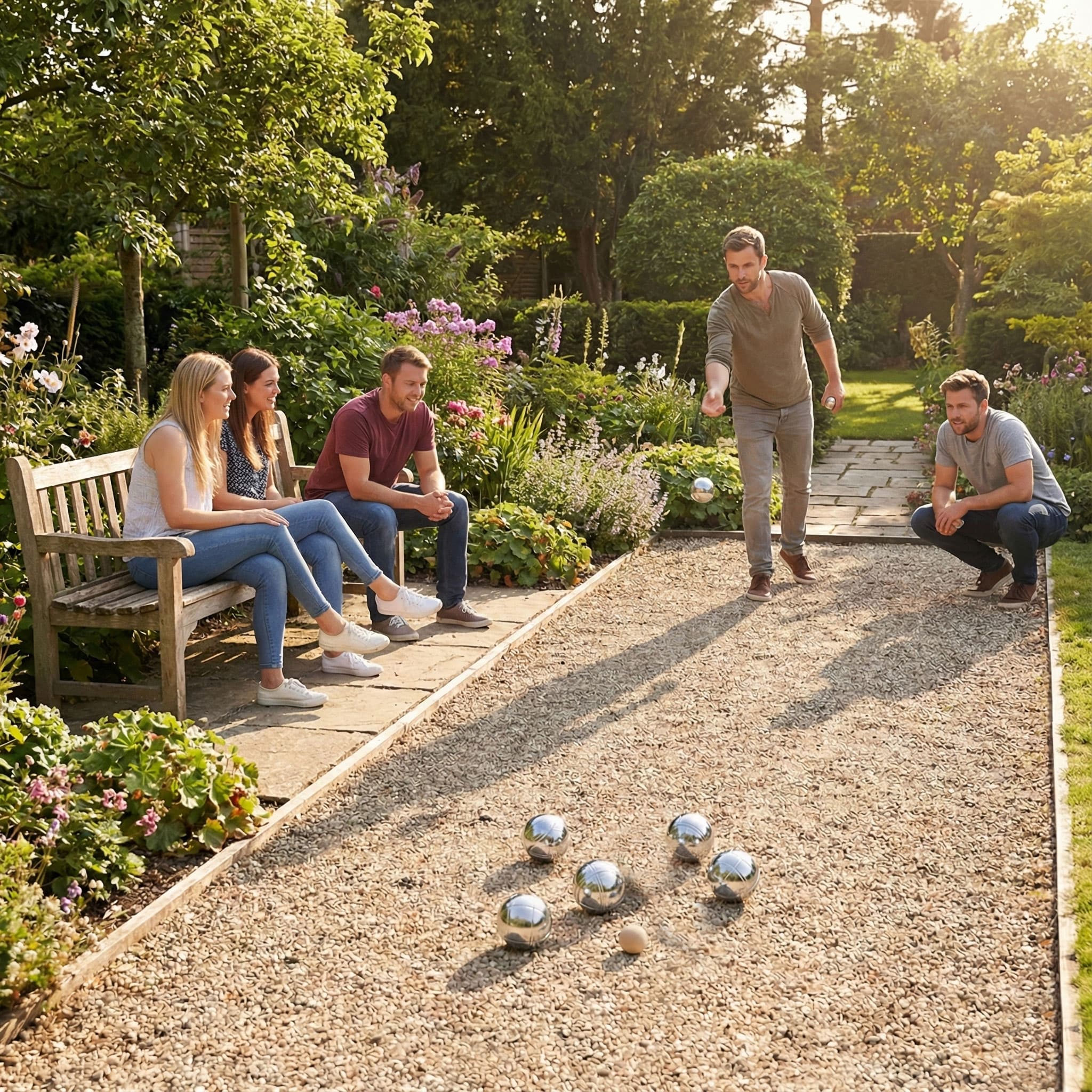 Zestaw do gry w bule kule boules petanque 6 szt. + etui i akcesoria