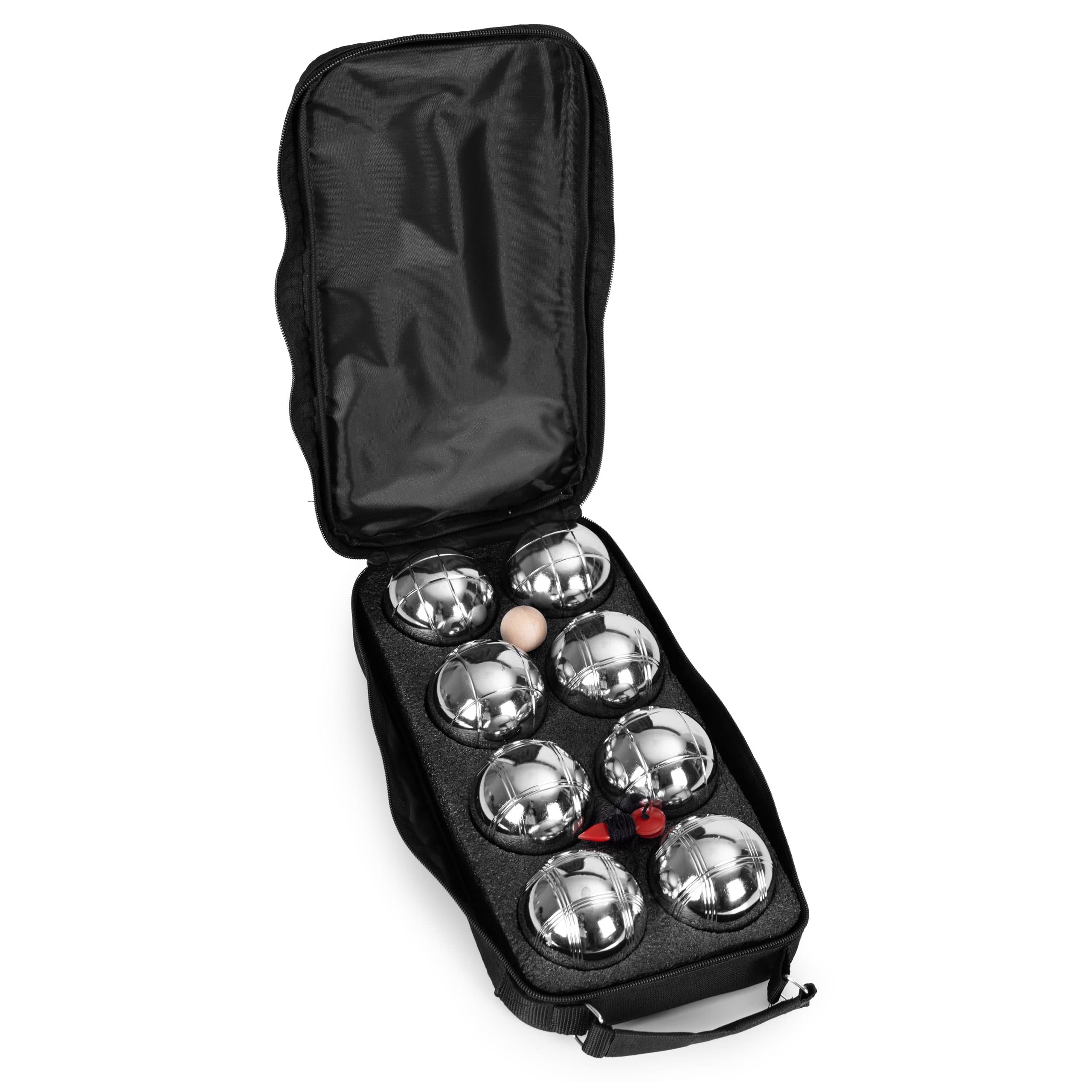 Zestaw do gry w bule kule boules petanque 8 szt. + etui i akcesoria