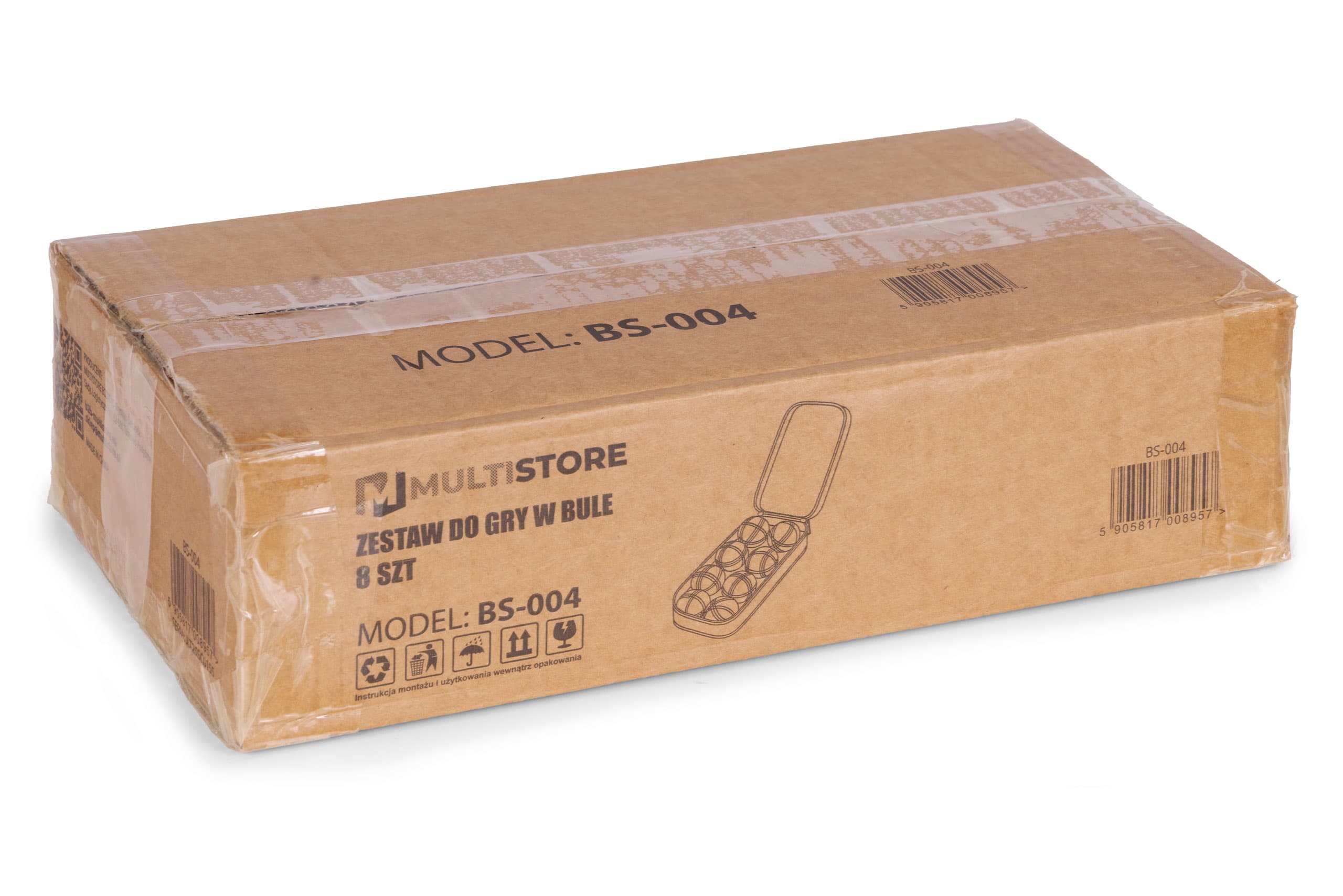 Zestaw do gry w bule kule boules petanque 8 szt. + etui i akcesoria