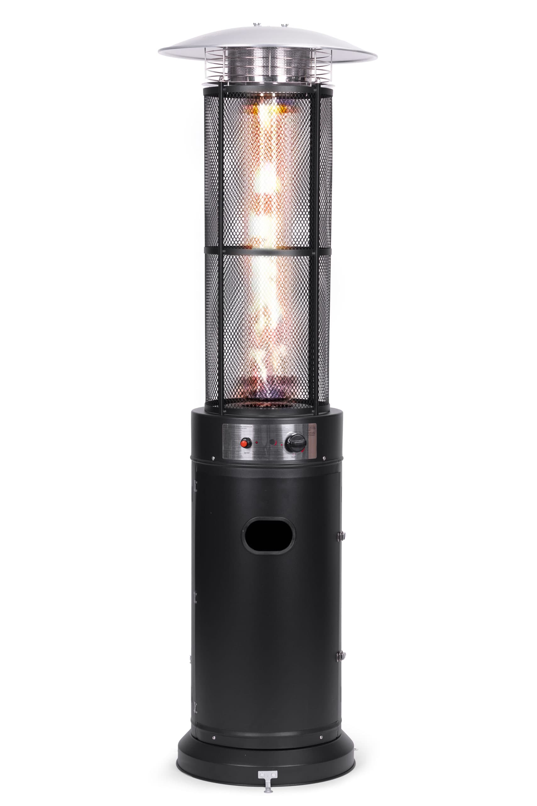 Ogrzewacz parasol gazowy grzejnik 11 kW szklany na ogród patio reduktor wąż pokrowiec MultiGarden