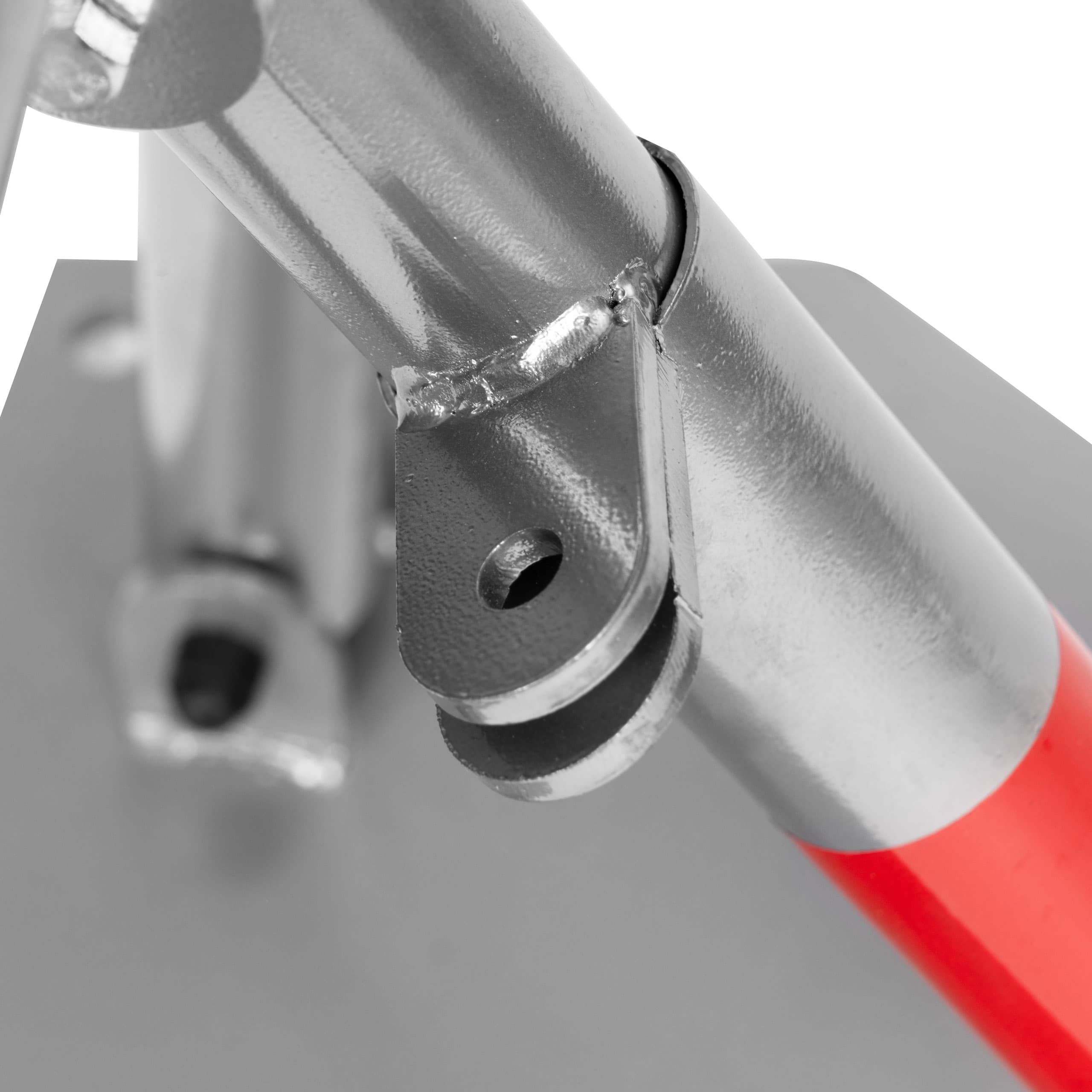 Blokada parkingowa składana zapora 45 cm na kłódkę z odblaskowymi pasami