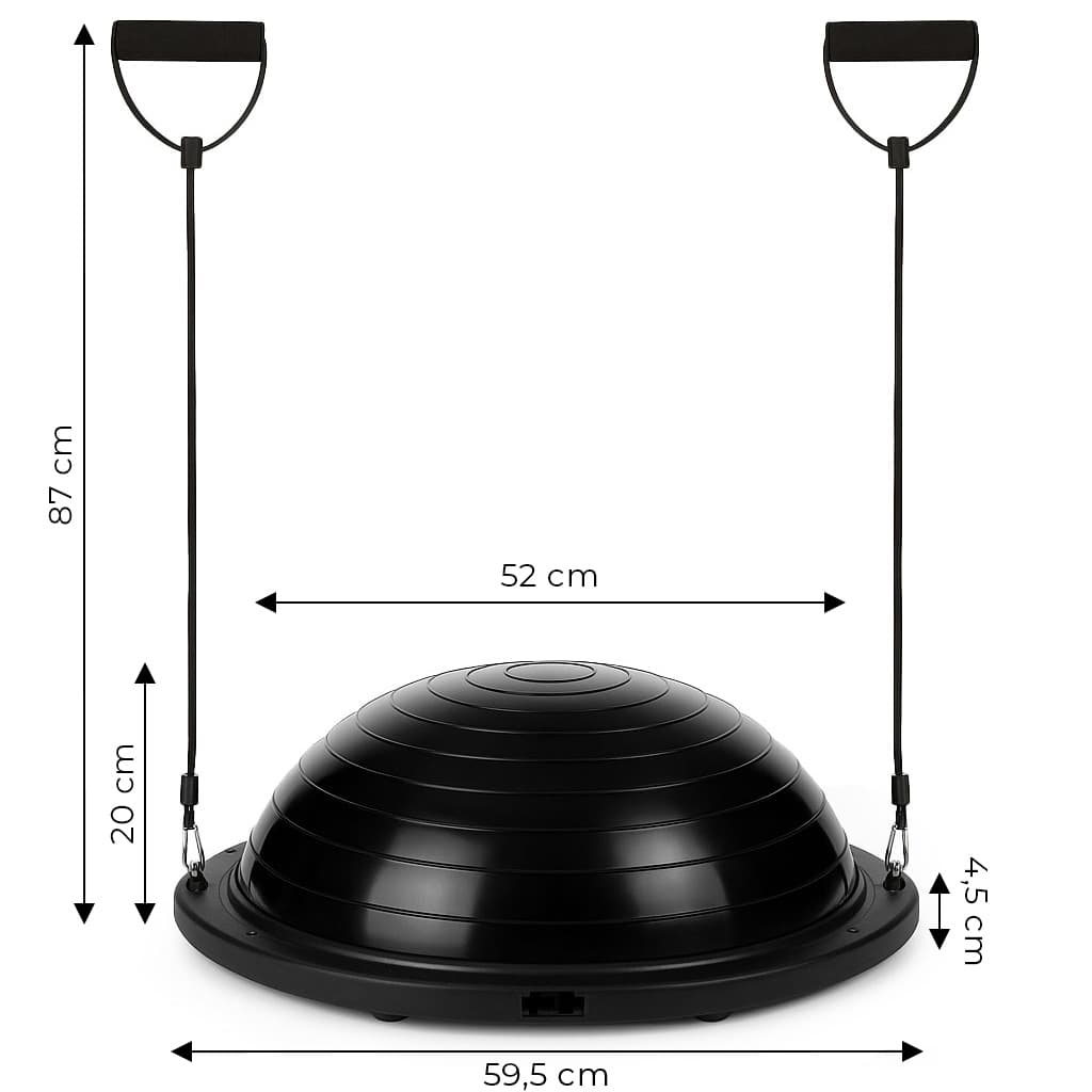 Platforma do balansowania z ekspanderami półpiłka trener równowagi + pompka ModernHome