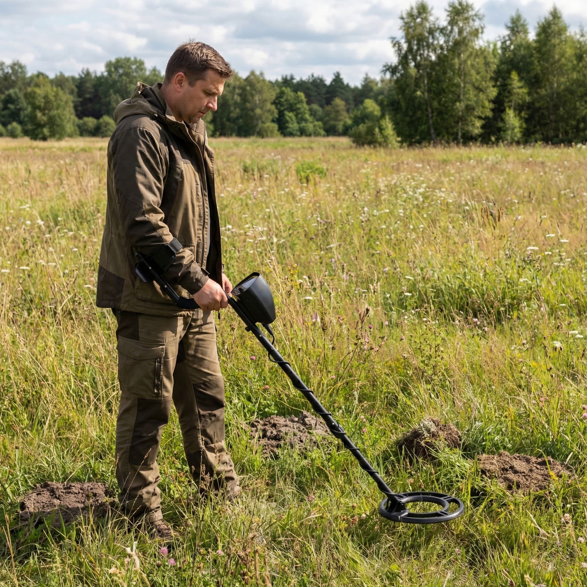 Wykrywacz metali detektor 3 tryby do poszukiwań złota srebra monet LCD