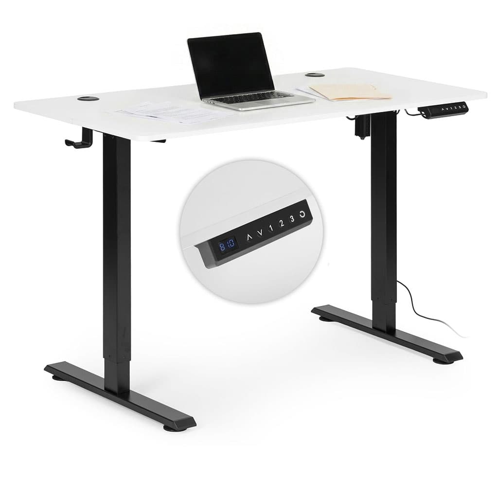 Biurko elektryczne regulowane 120x60 cm regulacja wysokości 72-117 cm ModernHome