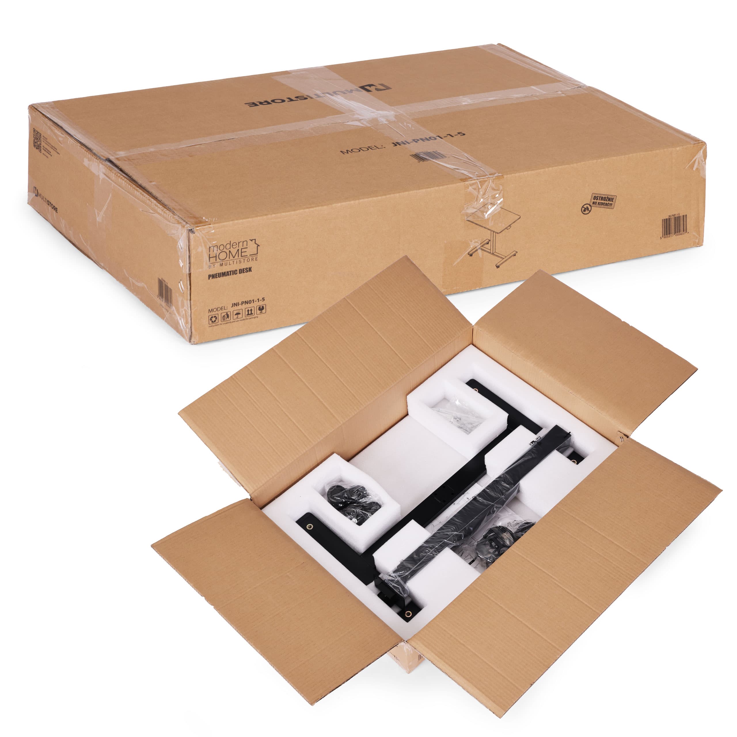 Mobilne biurko regulowane 70x48 cm stolik pod laptopa regulacja wysokości 71,5-112 cm ModernHome